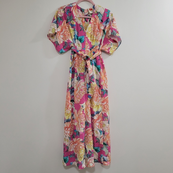 Anthro Farm Rio Eulalie Wide-Leg Jumpsuit nwt XSP - Picture 2 of 6